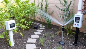 أنظمة ري حديثة مستخدمة في حدائق الشامية