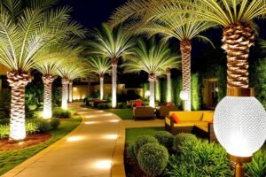 إضاءة حدائق عصرية في الخالدية