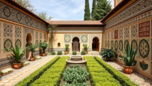 الزخارف الإسلامية في تنسيق حدائق قرطبة