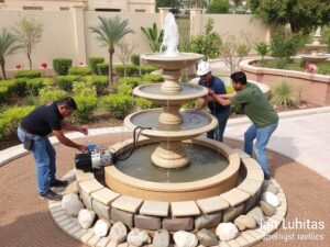 تركيب النوافير والشلالات في حديقة بالجابرية تنسيق حدائق الجابرية تركيب النوافير والشلالات في حديقة بالجابرية تنسيق حدائق الجابرية