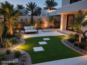 تصميم حديث لحديقة منزلية في الصليبخات