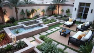 تصميم حديقة تجمع بين الحديث والتقليدي في الجابرية تنسيق حدائق الجابرية تصميم حديقة تجمع بين الحديث والتقليدي في الجابرية تنسيق حدائق الجابرية