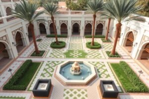 تصميم حديقة عربية تقليدية في الفنيطيس