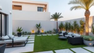 تصميم حديقة عصرية في منطقة حولي بالكويت