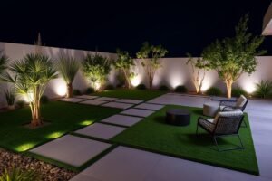 تصميم حديقة عصرية مستدامة في الفنيطيس