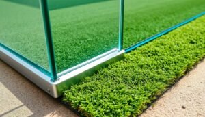 تفاصيل المواد المستخدمة في بناء ملعب بادل من الزجاج والهيكل المعدني