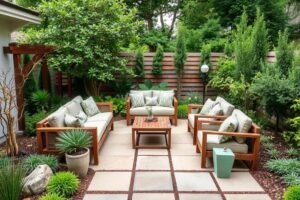 تنسيق جلسات خارجيه مع مراعاة التناسق مع المحيط الطبيعي