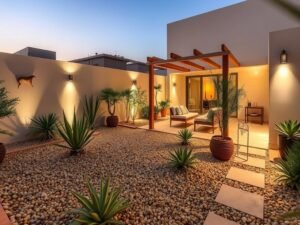 تنسيق حدائق الكويت - حديقة منزلية في منطقة السالمية تنسيق حدائق الكويت - حديقة منزلية في منطقة السالمية