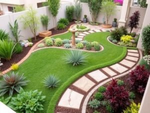 تنسيق حدائق منزلية في الكويت مع نباتات متنوعة