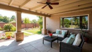 جلسة خارجية في موقع مثالي مع إطلالة على حديقة جميلة