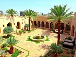 حديقة بتصميم عربي تقليدي في الخالدية