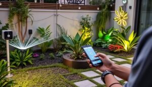 حديقة ذكية تستخدم التكنولوجيا الحديثة في منزل بالفيحاء