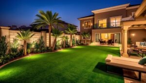 حديقة مكتملة بثيل امغره مع تنسيق كامل وإضاءة ليلية حديقة مكتملة بثيل امغره مع تنسيق كامل وإضاءة ليلية