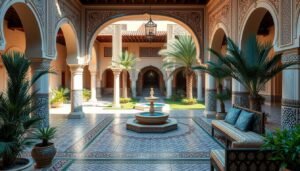 حديقة منزلية بتصميم تقليدي في الكويت حديقة منزلية بتصميم تقليدي في الكويت