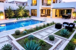 حديقة منزلية بتصميم عصري في الجابرية تنسيق حدائق الجابرية حديقة منزلية بتصميم عصري في الجابرية تنسيق حدائق الجابرية