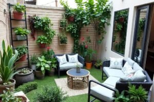 حديقة منزلية صغيرة المساحة في المنصورية