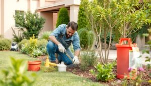 صيانة دورية لحديقة منزلية في الروضة