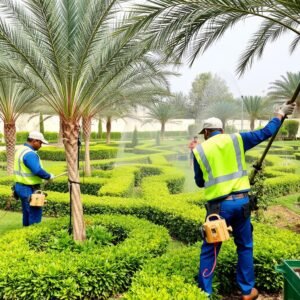صيانة دورية للحدائق في الفنيطيس