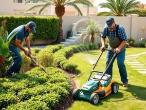 صيانة دورية للحدائق في الكويت