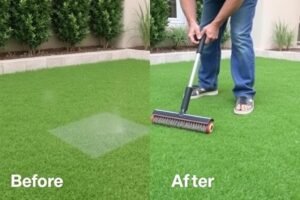 طرق العناية بالعشب الصناعي وتنظيفه للحفاظ على مظهره