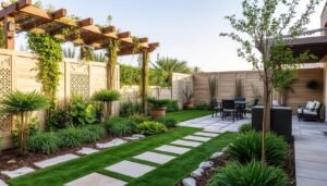 عناصر تنسيق صلبة في حدائق مبارك الكبير عناصر تنسيق صلبة في حدائق مبارك الكبير