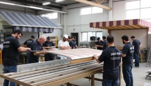 فريق جنة البستان المتخصص في حدادة مظلات بمختلف أنواعها