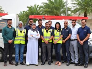 فريق عمل جنا البستان المتخصص في تنسيق حدائق السالمية