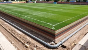مراحل إنشاء البنية التحتية لملعب كرة قدم احترافي