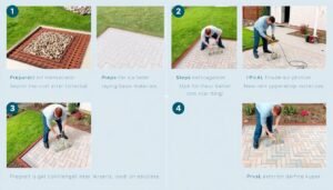 مراحل تركيب البلاط المتداخل