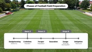 مراحل تنفيذ مشروع تجهيز ملاعب كره القدم من التصميم للتسليم