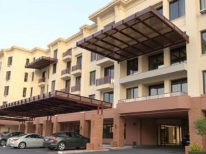 مشروع حدادة مظلات لمجمع سكني من تنفيذ جنة البستان