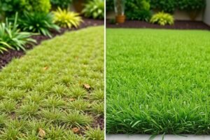 مقارنة بين زراعة العشب بالبذور وزراعته بالرول (الثيل)