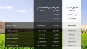 مقارنة بين مختلف فئات أسعار العشب الصناعي والخدمات المقدمة