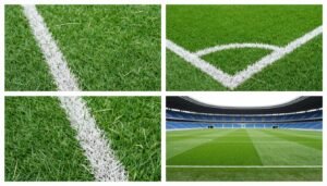 مقارنة بين ملعب بالعشب الصناعي وآخر بالعشب الطبيعي