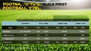 مقارنة تكاليف أنواع ثيل ملاعب كرة القدم المختلفة مقارنة تكاليف أنواع ثيل ملاعب كرة القدم المختلفة
