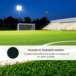 ملعب كرة قدم مغطى بالثيل الصناعي عالي الجودة