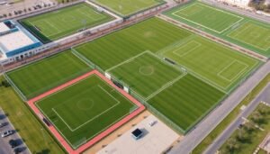 منشأة رياضية متكاملة بثيل ملاعب عالي الجودة منشأة رياضية متكاملة بثيل ملاعب عالي الجودة