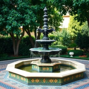نافورة تقليدية في تنسيق حدائق قرطبة