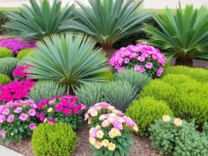 نباتات متنوعة مناسبة لمناخ الكويت تستخدم في تنسيق حدائق الدعية