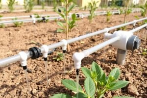 نظام ري بالتنقيط في حديقة بمنطقة الفيحاء بالكويت