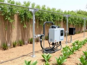 نظام ري حديث في حدائق الخالدية