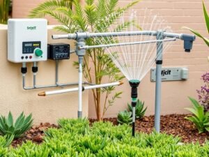 نظام ري حديث في حديقة بمنطقة الروضة