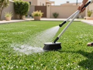 العناية بالعشب الصناعي في مناخ الكويت