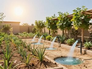 تحديات المناخ الكويتي في تنسيق حدائق منزليه بالكويت