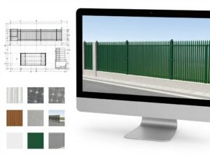 تصميم وتخطيط السياج التركي قبل التركيب تصميم وتخطيط السياج التركي قبل التركيب