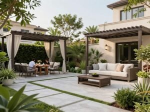 حديقة منزلية أنيقة في الكويت