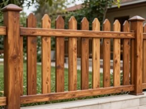 سياج تركي خشبي بتصميم أنيق يضفي دفئاً على المكان