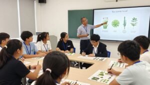 طلاب يدرسون تنسيق الحدائق في دورة تدريبية متخصصة لتعلم اختيار النباتات المناسبة لمناخ الكويت