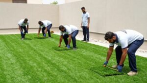 فريق جنة البستان لتركيب الثيل الصناعي في الكويت