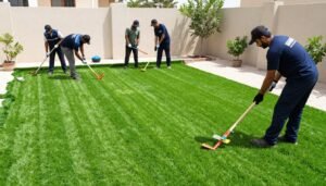 فريق عمل محترف لتركيب عشب صناعي امغره